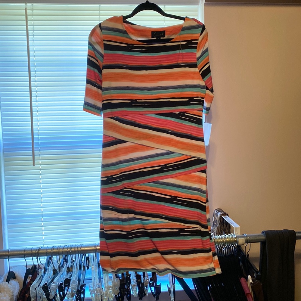 SZ S ladies colorful bandage dress
